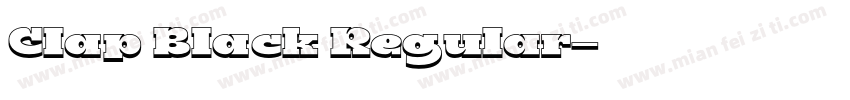 Clap Black Regular字体转换